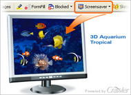 Crawler 3D Tropical Aquarium Screensaver screenshot